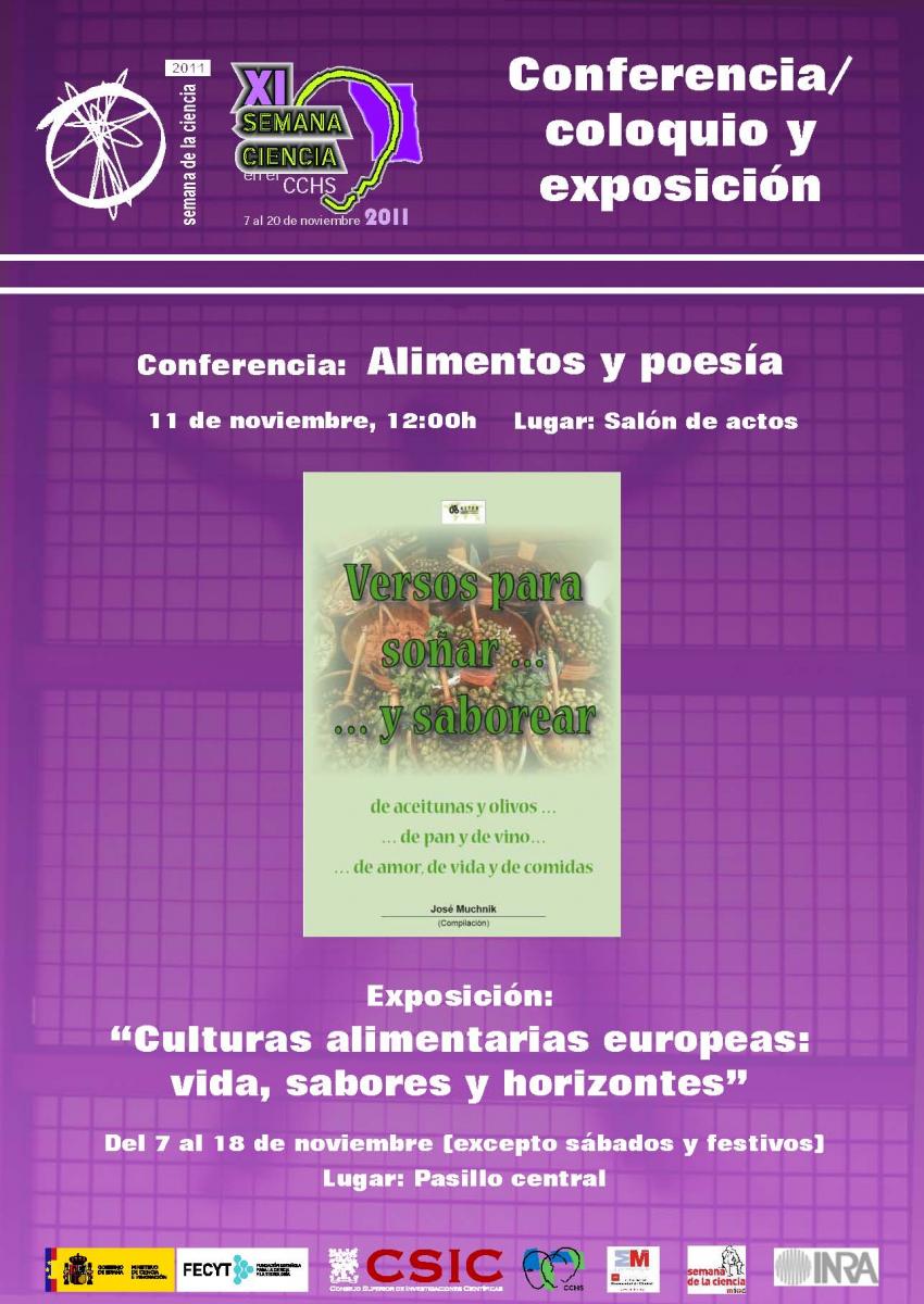 Cartel Alimentos y poesía